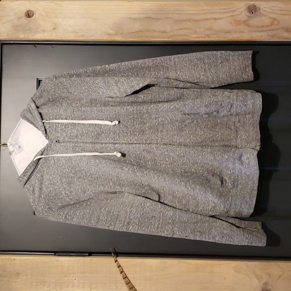 Heather gray zip up - Picture 1 of 2